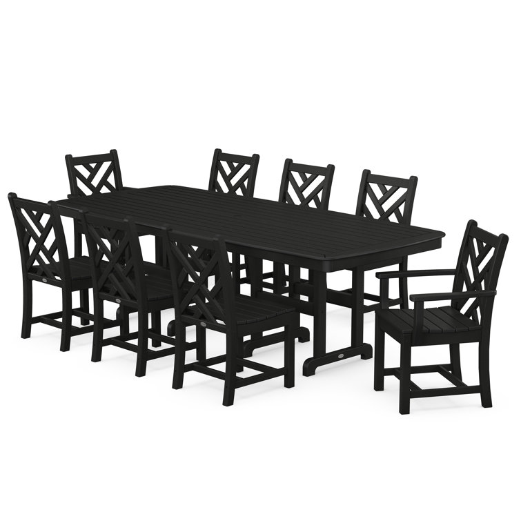 POLYWOOD® Chippendale Rectangular 8 - Person 96'' Long Dining Set ...
